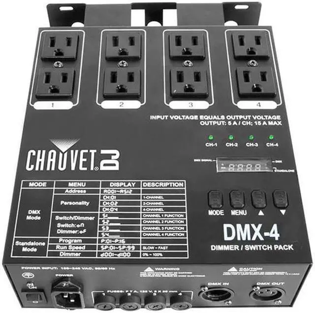 Alt view image 4 of 6 - Chauvet DMX4 LED
