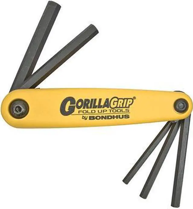Main image of Bondhus 116-12585 3-16 Inch-3-8 Inch Gorilla Gripfold-Up Tool Set