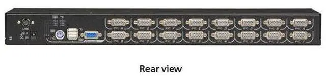 Alt view image 3 of 9 - Black Box EC Series KVM Switch for PS/2 or USB Servers and PS/2 or USB Consoles - 16-Port
