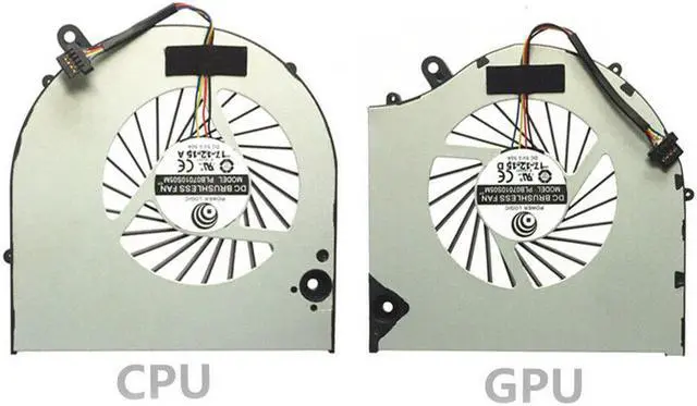Main image of New CPU & GPU Cooling Fan Replacement For EVGA SC15 Gaming Laptop PLB07010S05M