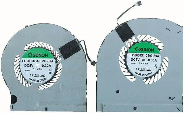 Main image of New CPU+GPU Cooling Fan Replacement For Dell Alienware13 ALW13E R3 R4 P/N: EG50060S1-C300-S9A EG50060S1-C290-S9A 09NNY1 05H8Y5