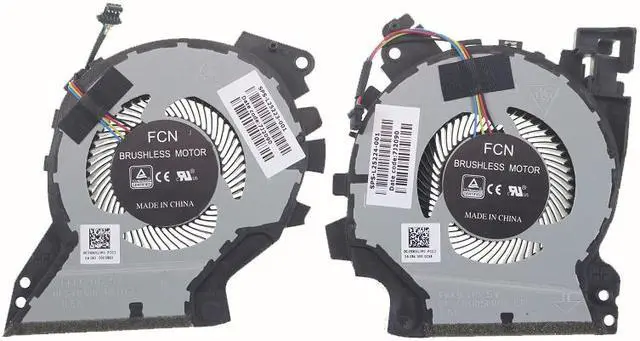 Main image of New CPU+GPU Cooling Fan Replacement for HP ZBook 15v G5 Mobile Workstation P/N:L25223-001 L25224-001