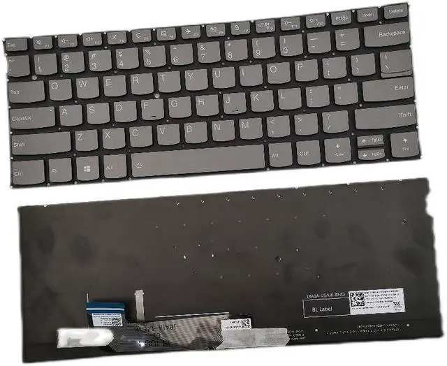 Main image of New US Black English Backlit Laptop Keyboard (without palmrest) for Lenovo Yoga S730-13IWL Light Backlight