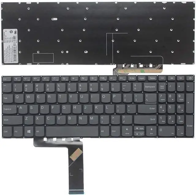 Main image of New US Black English Laptop Keyboard (Without palmrest Non-backlit) for Lenovo ideapad L3-15IML05 L340-15API 81LW