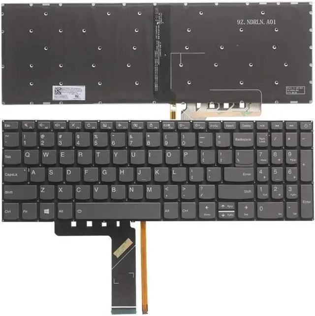 Main image of New US Black English Backlit Laptop Keyboard (without palmrest) for Lenovo ideapad L3-15IML05 L340-15API 81LW Light Backlight