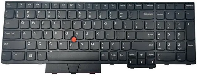 Main image of New US Black English Laptop Keyboard (Non-backlit) Compatible with Lenovo Thinkpad L15 (type 20U3, 20U4 20U7, 20U8) L15 Gen 2 (type 20X3 20X4) P/N: 5N20W68109