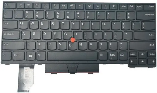 Main image of New US Black English Laptop Keyboard (Non-backlit) Compatible with Lenovo Thinkpad L14 (type 20U1, 20U2 20U5, 20U6) L14 Gen 2 (type 20X1 20X2) P/N: 5N20W67652 5N20W67688