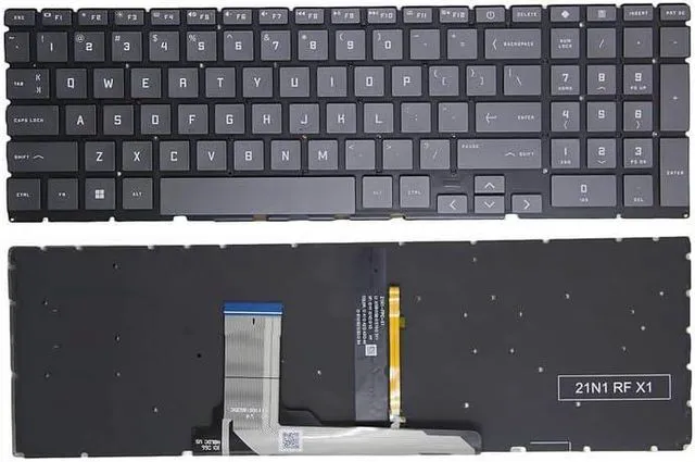 Main image of New US Black English Backlit Laptop Keyboard (Without palmrest) for HP Victus 15-FA 15-FA0031DX 15-FB 15-FB0015NR 15-FB1013DX TPN-Q278 TPN-Q279