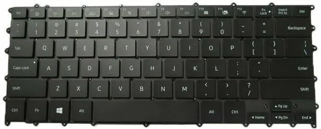 Main image of New US Black English Backlit Laptop Keyboard (Without palmrest) for Samsung NP930MBE 930MBE NP930MBE-K05US BA59-04382A Light Backlight
