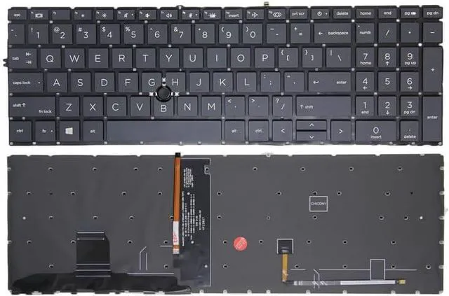 Main image of New US Black English Backlit Laptop Keyboard (Without palmrest) for HP ZBook Firefly 15 G8 15 G7 Light Backlight