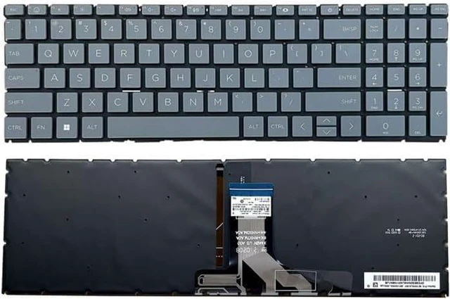Main image of New US Gray English Backlit Keyboard (Without palmrest) for HP 15-FC 15-FC0047NR 15-FC0010NR 15-FC0007CA 15-FC0017CA 15-FC0040CA 15-FC0157NR 15-FC0081NR 15-FC0257NR