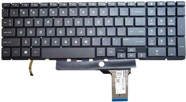 Main image of New US Black English Backlit Keyboard (Without palmrest) for HP Victus 16-E 16-E0020CA 16-E0010CA 16-E0075CL 16-E0043NR 16-E0010NR 16-E0097NR 16-E0020NR 16-E0011WM 16-E0085NR 16-E0161NR 16-E0085CL