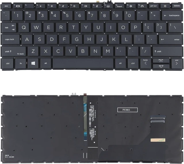 Main image of New US Black English Backlit Laptop Keyboard (Without palmrest) for HP EliteBook 730 735 G7 G8 830 835 G7 G8 Light Backlight