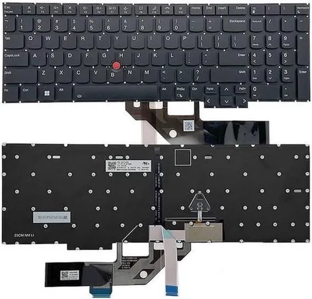 Main image of New US Black English Backlit Laptop Keyboard (Without palmrest) for Lenovo Thinkpad E16 Gen 1 (Type 21JN, 21JQ 21JT, 21JU)