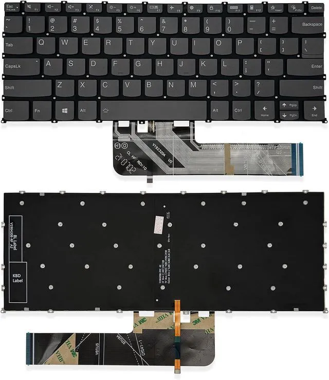 Main image of Black English Backlit Laptop Keyboard (Without Palmrest) for Lenovo IdeaPad Flex 5 14ABR8, 14ALC7, 14IAU7, 14IRU8, Flex 7 14IAU7, 14IRU8