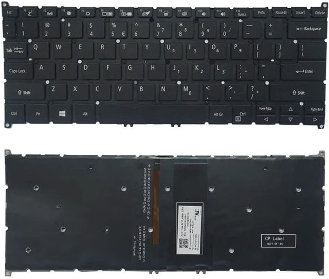 Main image of New US Black English Backlit Laptop Keyboard (Without palmrest) for ACER Spin 3 SP314-53N SP314-53N-53SH N19P1 SP314-53N-77AJ