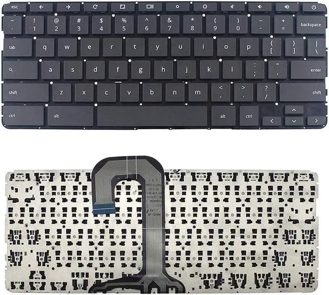 Main image of New US Black English Laptop Keyboard (Without palmrest) Replacement for HP Chromebook 11 G6 EE P/N: L14922-001 L14921-001