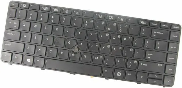 Main image of New US Black Backlit English Laptop Keyboard (with stick pointer) for HP ProBook 640 G3 645 G3 640 G2 645 G2 P/N:822338-001 826368-001 840800-001 906763-001 Light Backlight