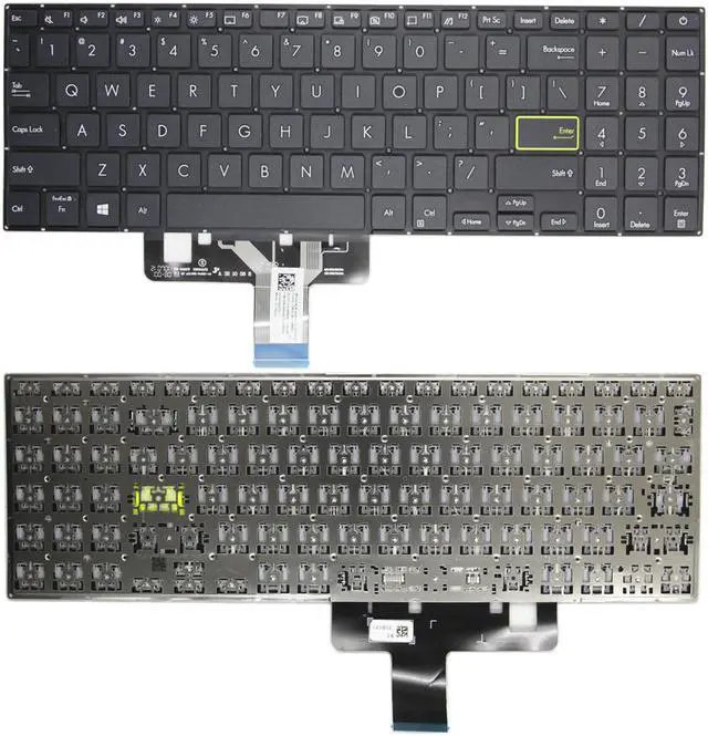 Main image of New US Black English Laptop Keyboard (without palmrest) for Asus X521 X521F X521FA X521FL X521EA X521EQ X521U X521UA X521IA X521JQ