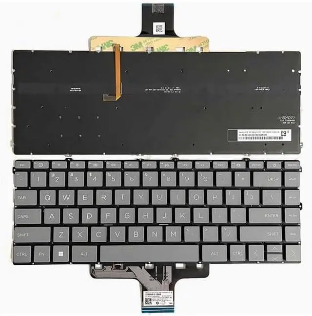 Main image of New US Black English Backlit Laptop Keyboard (Without palmrest) Replacement for HP Envy X360 14-ES 14-ES0033DX 14-ES0013DX 14T-ES000 14-ES0000CA 14-ES0010CA Light Backlight