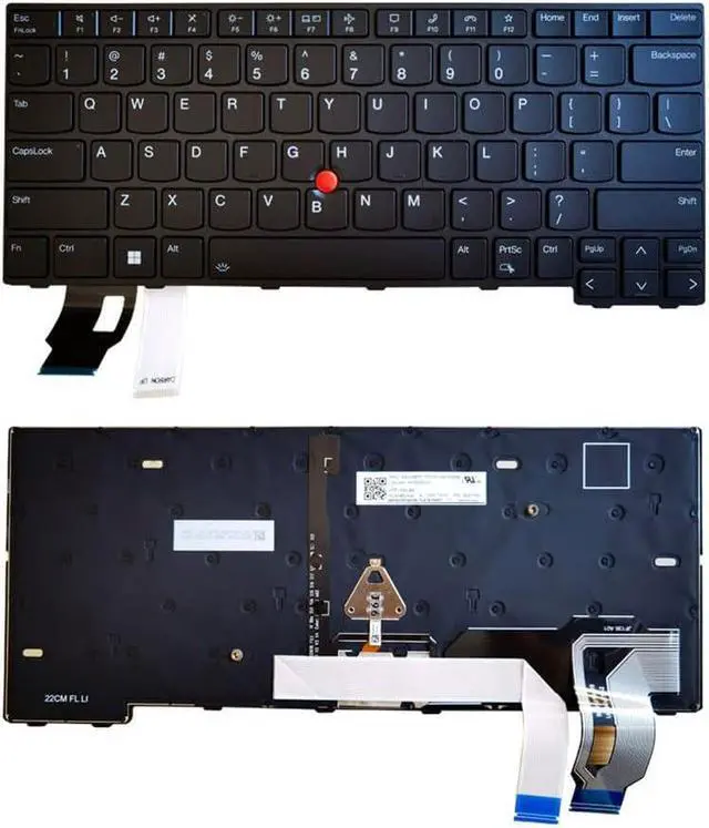 Main image of New US Black English Backlit Laptop Keyboard for Lenovo Thinkpad T14 GEN 3 (Type 21AH, 21AJ 21CF, 21CG) P/N:5N21D67970 5N21D68058 5N21D68160 5N21D68234