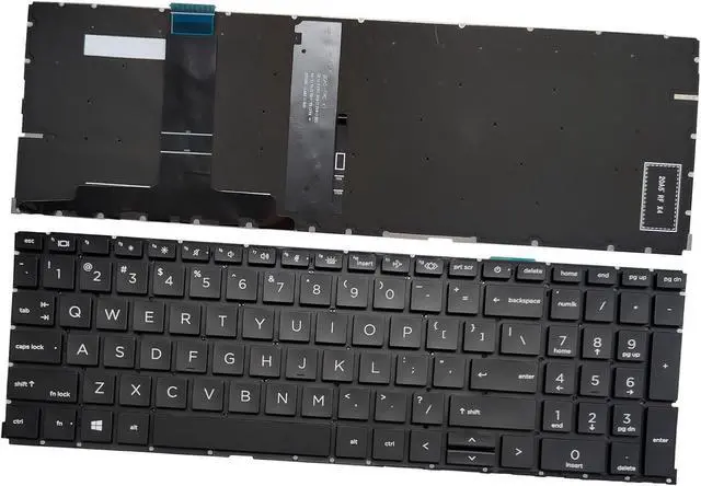 Main image of New US Black English Backlit Laptop Keyboard (Without palmrest) Replacement for HP Elitebook 650 G10, 655 G10, 650 G9, 655 G9 Light Backlight