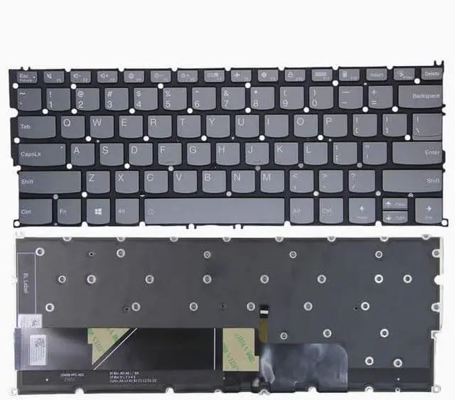 Main image of New US Black English Backlit Laptop Keyboard (Without palmrest) Replacement for Lenovo Flex 5G-14Q8CX05 82AK / Yoga 5G-14Q8CX05 81XE Light Backlight