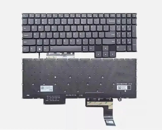 Main image of New US Black English with White Backlit Keyboard (Without palmrest) for Lenovo LOQ 15APH8 15IRH8 LOQ 16APH8 16IRH8