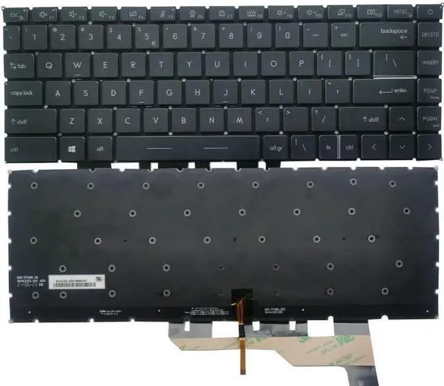 Main image of New US Black English Backlit Laptop Keyboard (Without palmrest) Replacement for MSI Modern 15 A11M A11SBL A11ML A11SBU A11MU A11SB MS-1552 Summit B15 A11M B15 A11MT Light Backlight