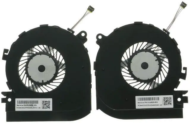 Main image of New CPU+GPU Cooling Fan for HP Spectre x360 15-BL 15-BL012DX 15-BL062NR 15-BL075NR 15-BL108CA 15-BL112DX 15-BL152NR TPN-Q179 P/N: 914357-001 914358-001