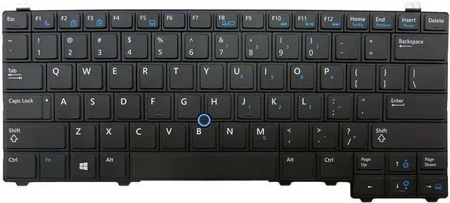 Main image of New Laptop Keyboard with Backlit and Pointer Replacement for Dell Latitude E5440 Black US Layout, 3KK86 03KK86 PK130WQ4B00 PK130WQ3B00 MP-13B73USJ698 SG-60720 SN7223BL