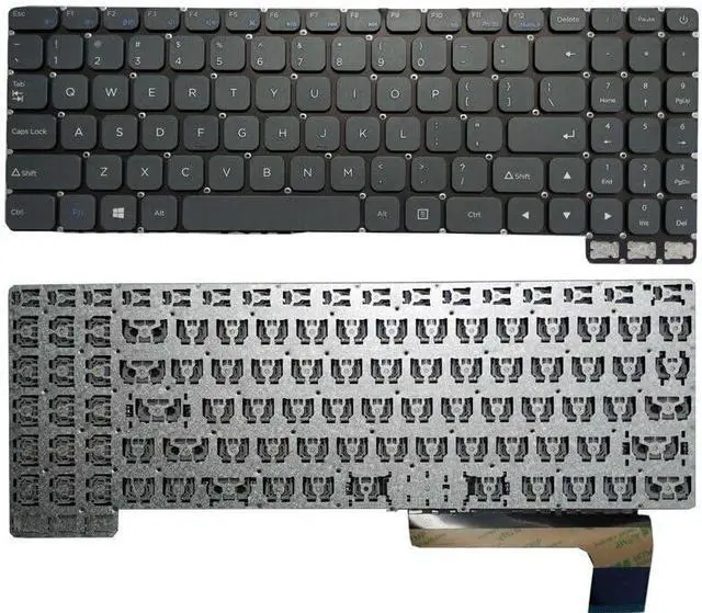 Main image of New US Black English Keyboard (Without palmrest No-Backlit) for Gateway GWTN156-11 GWTN156-11BK GWTN156-11BL GWTN156-11GN GWTN156-11RD GWTN156-11MC