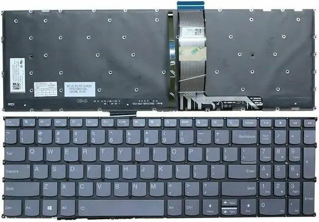 Main image of New US Black English Backlit Laptop Keyboard (Without palmrest) for Lenovo Ideapad 3 15ABA7 3 15ALC6 3 15IAU7 82KU