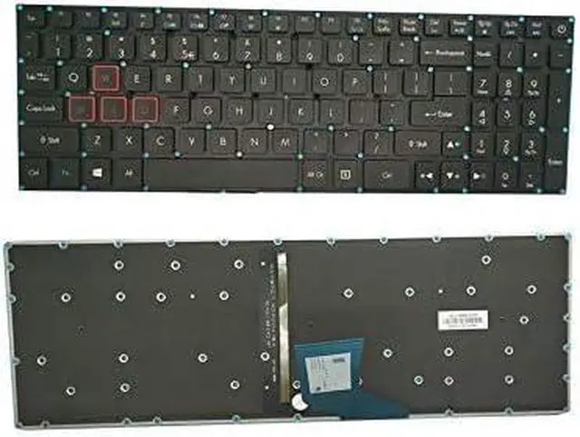 Main image of New US Black Backlit English Laptop Keyboard (Without Frame) Replacement for Acer Aspire VN7-793G VN7-793G-709A VN7-793G-717L P/N: LG5P_A51BRL PK131TY1B00 NKI1513053 Light Backlight