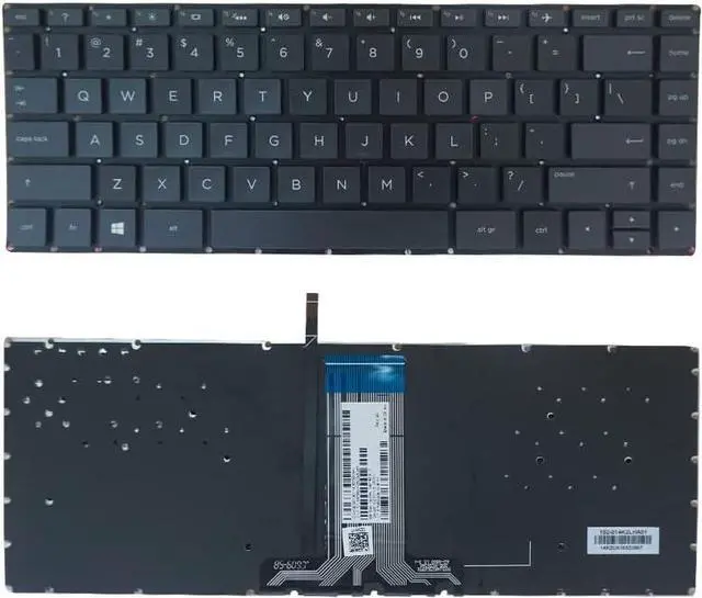 Main image of New US Black English Backlit Laptop Keyboard (Without palmrest) for HP Pavilion X360 M3-U M3-U001DX M3-U003DX M3-U101DX M3-U103DX M3-U105DX