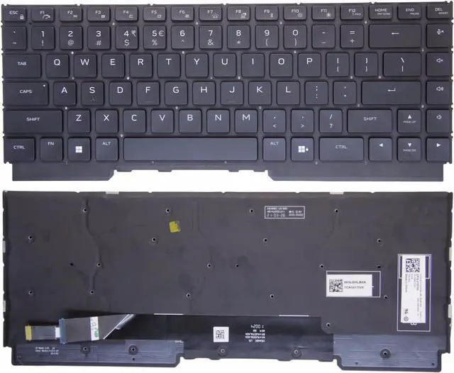 Main image of New US Black English Backlit Laptop Keyboard (Without palmrest) for DELL G16 7620 7630 7625 7635