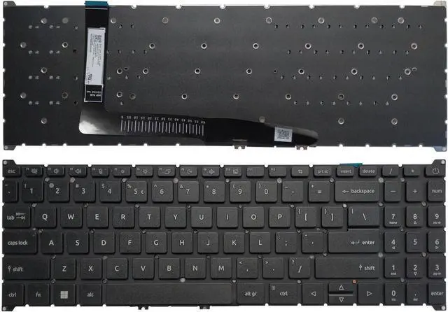 Main image of New US Black English Non-Backlit Laptop Keyboard (Without palmrest) for Acer Aspire A315-24P A315-24PT