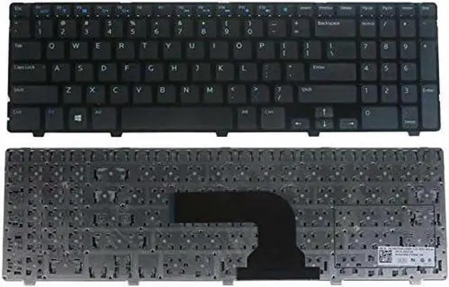 Main image of New Laptop Keyboard Replacement for Dell Inspiron 15-3521 15-3531 15-3537 15R-5521 PN:WVTGR YH3FC 0YH3FC 0WVTGR NSK-DY0SW US Layout Black Color