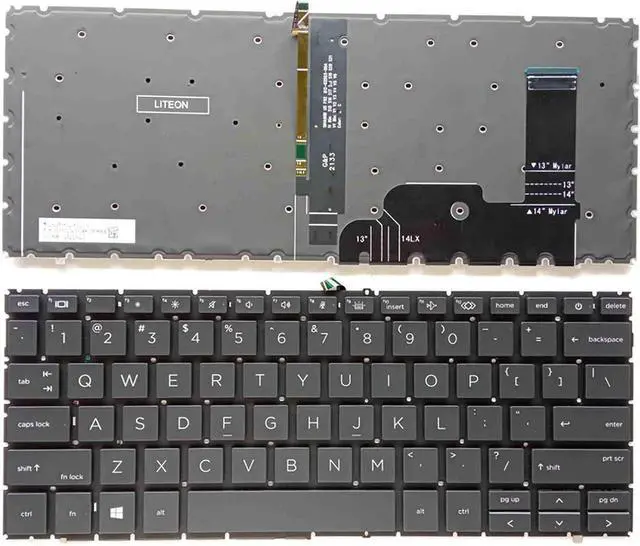 Main image of New US Black English Backlit Laptop Keyboard (Without palmrest) for HP ProBook 440 G9 445 G9