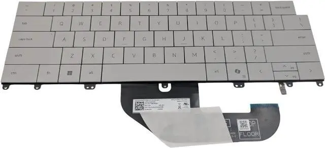 Main image of New US White English Backlit Laptop Keyboard (Without palmrest) for Dell XPS 13 9340 P/N: 0G4KWX G4KWX