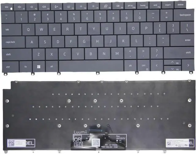 Main image of New US Black English Backlit Laptop Keyboard (without palmrest) for Dell Latitude 9440 2-in-1 9450 2-in-1 Light Backlight