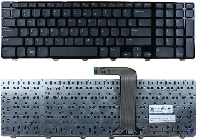 Main image of New Laptop Keyboard Replacement for Dell Inspiron 17R N7110 5720 7720 Vostro 3750 XPS 17(L702X) 454RX 0454RX V119725AS1 US Layout Black Color NO Backlit