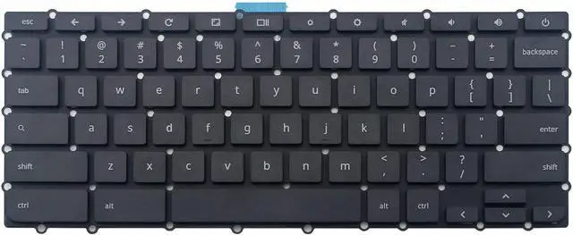 Main image of New US Black English Laptop Keyboard (Without palmrest Non-Backlit) for Acer Chromebook 315 CB315-2HT-6229 CB315 CB315-2H-2343 CB315-2H-45NZ CB315-2H-6259