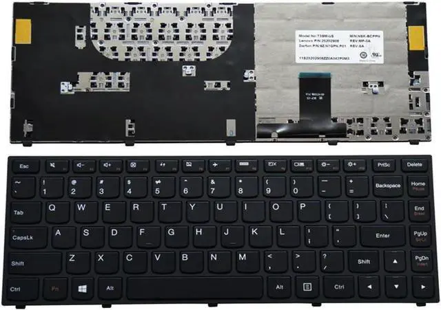 Main image of New US Black Keyboard Replacement for Lenovo Ideapad Yoga 13 Model 20175-25205825 25202897 25202908