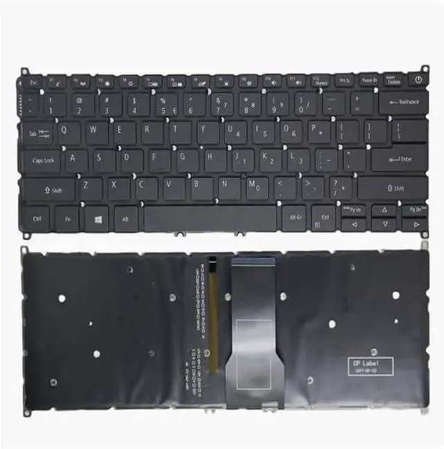 Main image of New US Black English Backlit Laptop Keyboard (Without palmrest) for Acer Swift 1 SF114-33 SF114-33-C5PY SF114-33 SF114-33-C5PY N20H2