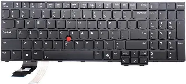 Main image of New US Black English Backlit Laptop Keyboard for Lenovo ThinkPad P16 Gen 3 (Type 21RQ, 21RR) T16g Gen 3 (Type 21V5, 21V6)