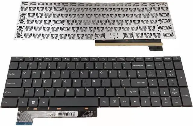 Main image of New US Black English Laptop Keyboard (Without palmrest) for Gateway GWNR71517 GWNR71517-BL GWNR71517-GR GWNR71517-BK