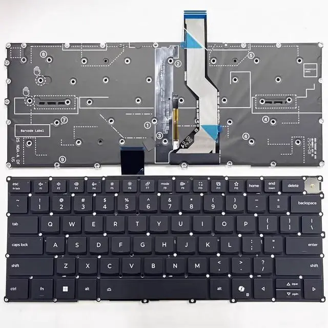 Main image of New US Black English Backlit Laptop Keyboard (Without palmrest) for Lenovo Thinkpad X9-15 Gen 1 (Type 21Q6, 21Q7)