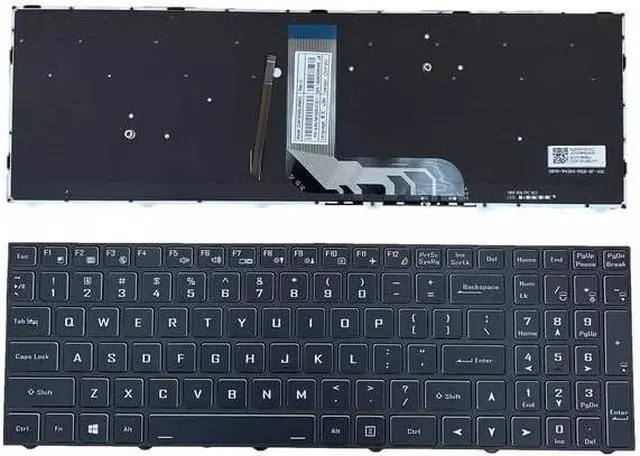 Main image of New US Black English Backlit Laptop Keyboard for CLEVO N15Z3 PB70 PB71 PB50 PB51 CVM18H93US9430