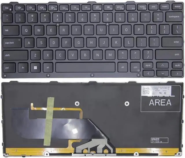 Main image of New US Black English Backlit Laptop Keyboard for Dell P18T P45G P46G P85G P86G P148G P149G